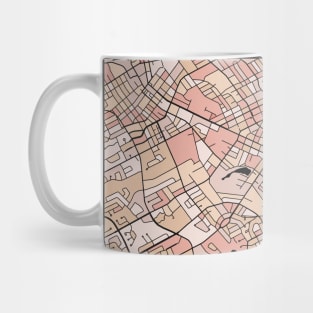 Kitchener Map Pattern in Soft Pink Pastels Mug
